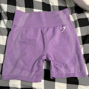purple gymshark biker shorts
